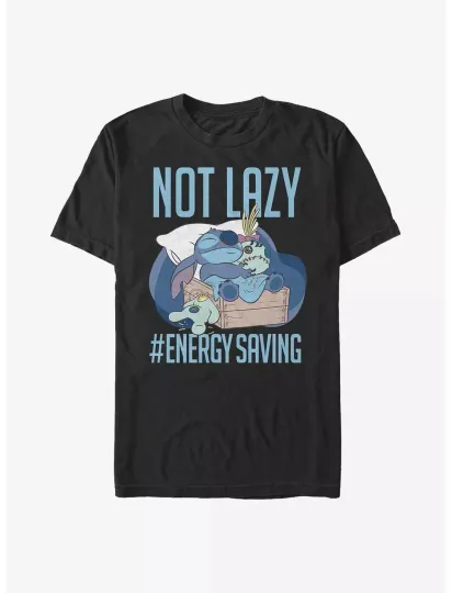 Discover Disney Lilo & Stitch Not Lazy Energy Saving T-Shirt