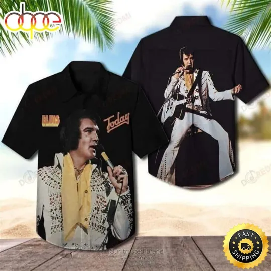 Discover Elvis Presley Hawaiian Shirt Today Gift For Music Lovers12