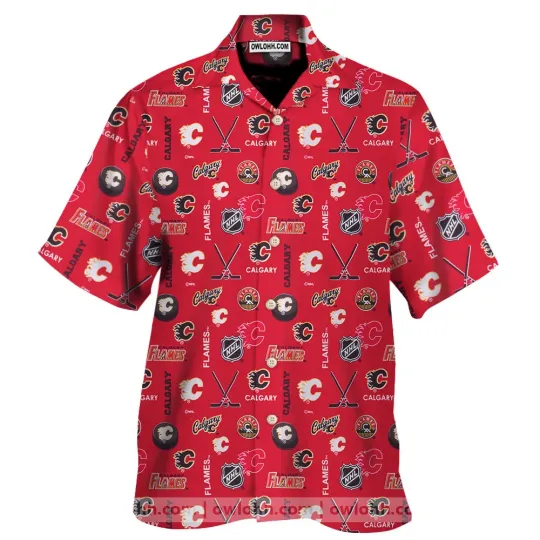 Discover Amazing Calgary Flames Unisex Hawaiian Shirt