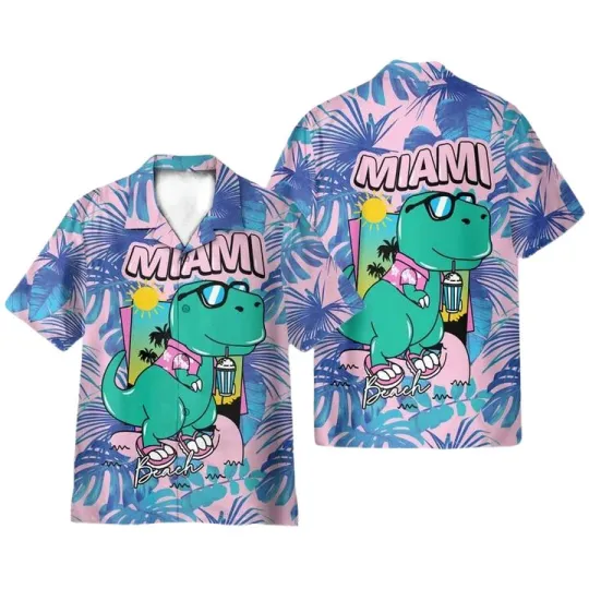 Discover Miami South Beach Cool Funny Hawaiian Shirt