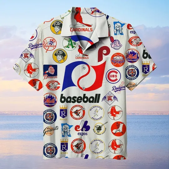 Discover Baseball League Retro Unisex Hawaiian Shirt