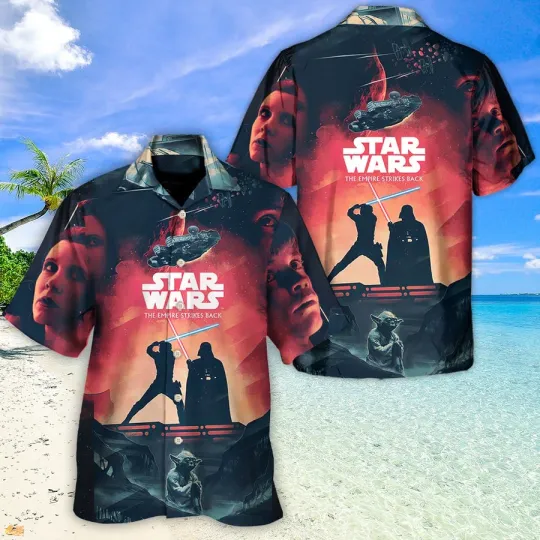 Disney Star Wars The Empire Strikes Back 2 Hawaiian Shirt Summer Beach Aloha