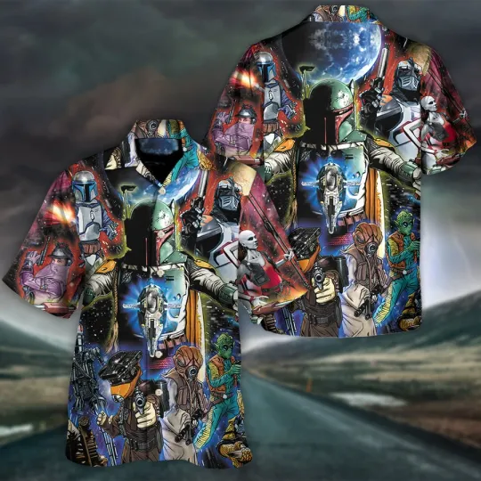 Discover Disney Star Wars The Bounty Hunters Hawaiian Shirt Summer Beach Aloha