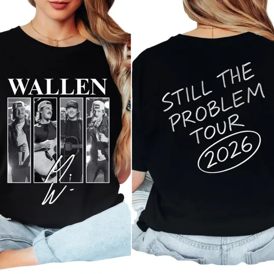 Discover Wallen Western Still the Problem Tour 2026 Country Music Inspired T-Shirt