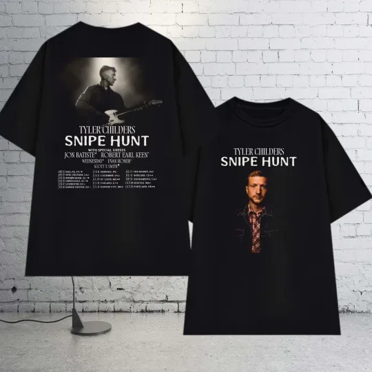 Discover Tyler Childers Snipe Hunt 2026 Music Tour Double Sided T-Shirt