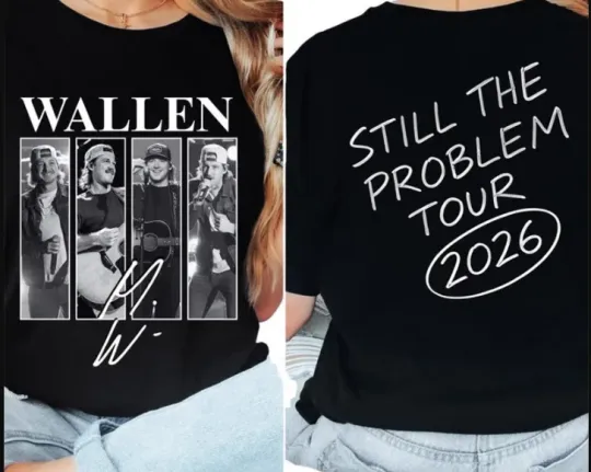 Discover Wallen Western Tour 2026 T-shirt, Still The Problem Country Music Tour Fan Tee 4