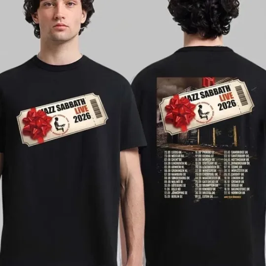 Discover Jazz Sabbath Style 2026 UK Europe Tour T Shirt