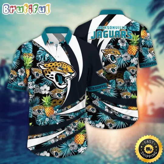 Discover Jacksonville Football Team Jaguars Hawaiian Shirt, Gift For Fans