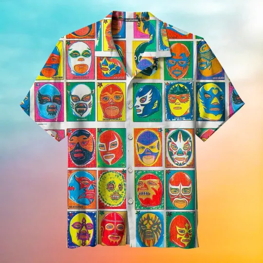 Discover 1995 Masked Wrestler Retro Unisex Hawaiian Shirt