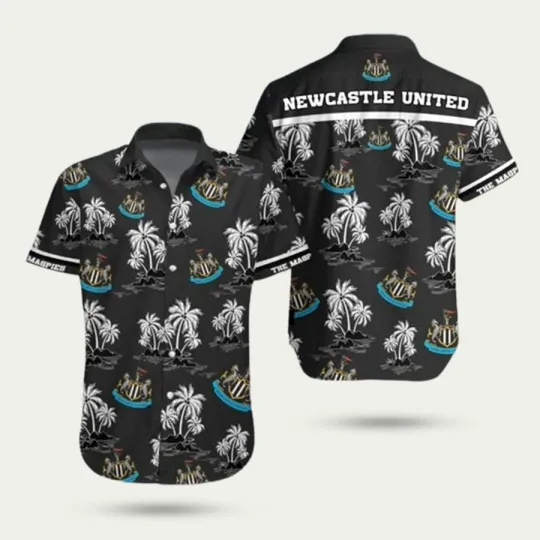 Discover Newcastle Coconut Black Pattern Hawaiian Shirt
