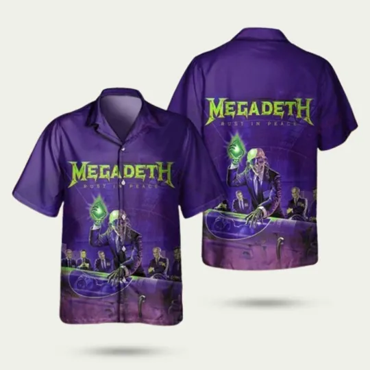 Megadeth Rust In Peace Style 2 Hawaiian Shir
