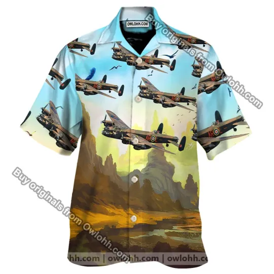 Discover Avro Lancaster Bomber Unisex Hawaiian Shirt