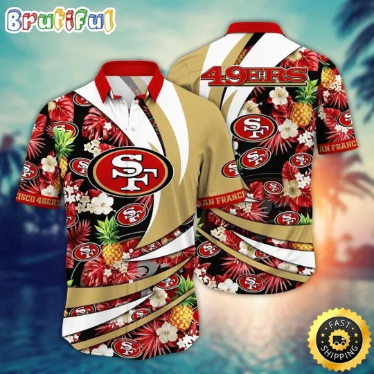 Discover San Francisco Football Team 49ers Hawaiian Shirt, Gift For Fans