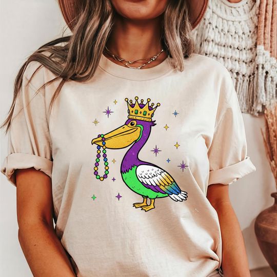 Discover Retro Mardi Gras Queen Shirt, Fat Tuesday 2026 Shirt, Funny Fat Tuesday Tee, New Orleans Carnival Shirt, Mardi Gras Squad Matching Gift