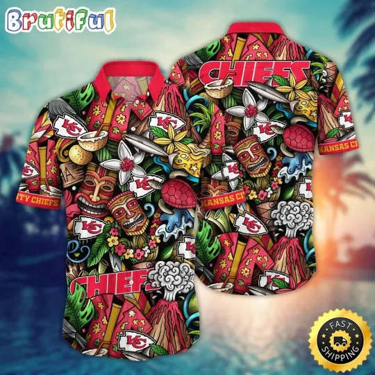 Discover Kansas City Football Team Chiefs Hawaiian Shirt, Gift For Fans