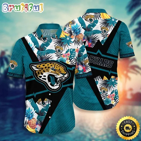 Discover Jacksonville Football Team Jaguars Hawaiian Shirt, Gift For Fans