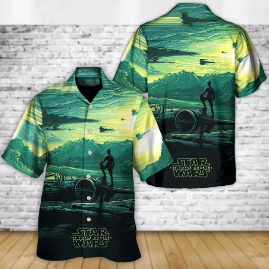 Discover Disney Star Wars The Force Awakens Hawaiian Shirt Summer Beach Aloha