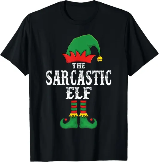 Discover The Sarcastic Elf Christmas Pajama Family Matching Funny T-Shirt