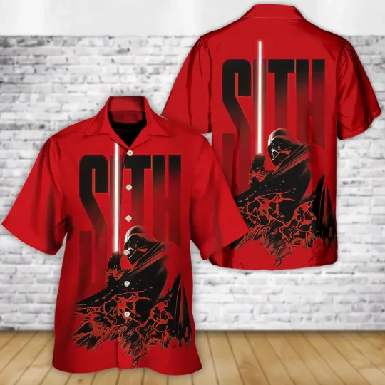 Discover Disney Star Wars Darth Vader Sith Hawaiian Shirt Summer Beach Aloha