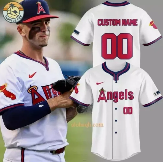 Discover Los Angeles Throwback 2024 Custom baseball jersey, hot jersey 3d gift jersey