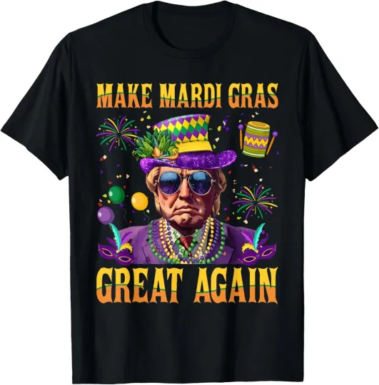 Discover Funny Mardi Gras Donald Trump Mardi Gras American Unisex T-Shirt