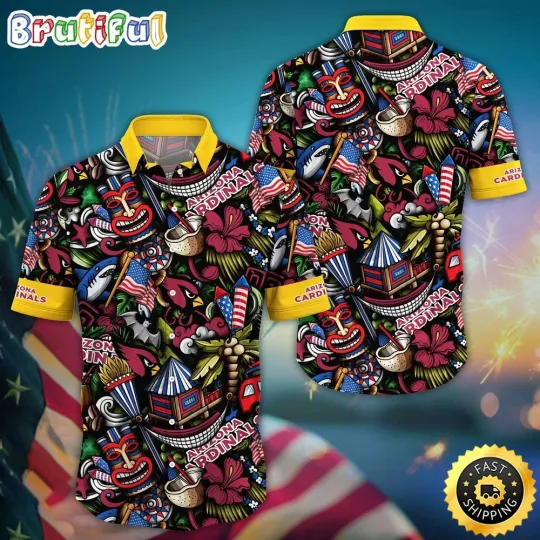 Discover football Arizonna Cardinals Hawaiian Shirt Tiki Me Off Aloha Shirt