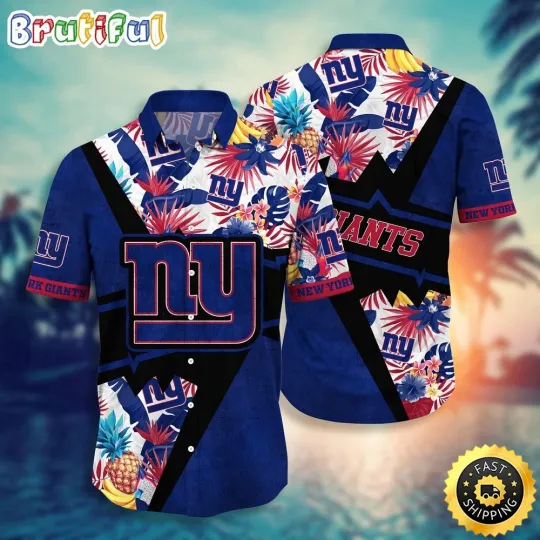 Discover football New York Giants Hawaiian Shirt Flower Island Inspired Shirt
