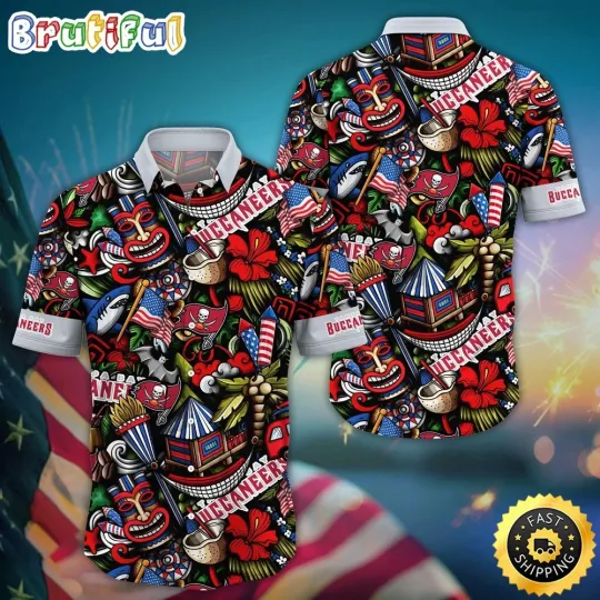Discover football Tampa Bay Buccaneers Hawaiian Shirt Tiki Me Off Aloha Shirt