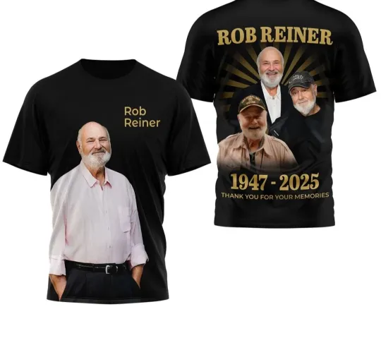 Discover Rob Reiner 1947-2025 Thank You 3D T-Shirt Fullsize S-5XL