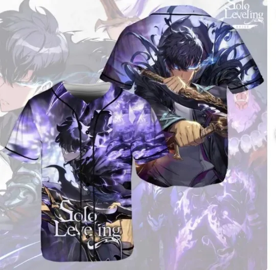 Discover Unisex Solo Leveling Baseball Jersey, baseball jersey, 3d gift,2025 hot,new new