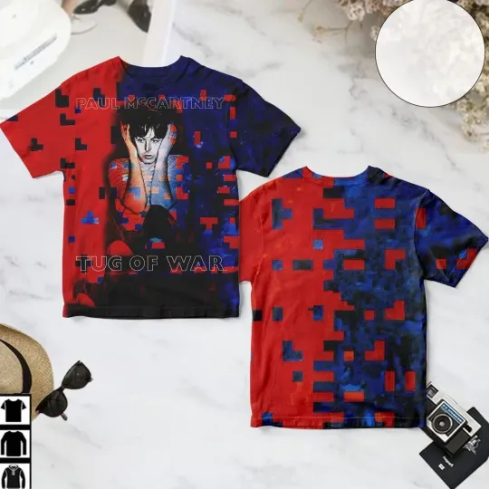 P mccartney Tug Of War Album 3D T-Shirt