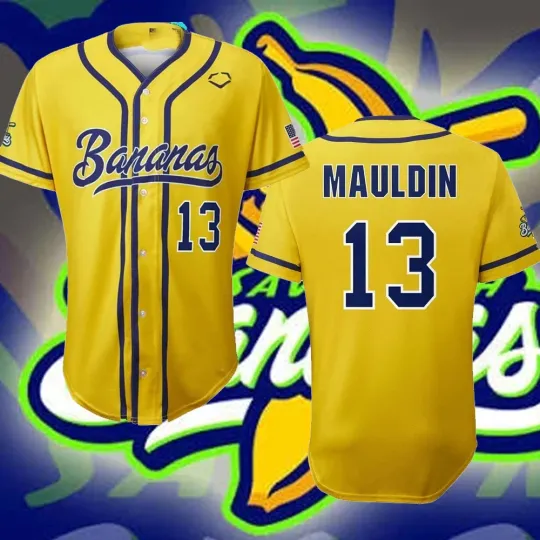 Discover NEW Savannah Bananas #13 Baseball Jersey Shirt All Size Gift Fan TMB5345