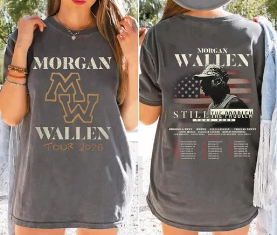 Discover NEW!!! Wallen Western Still The Problem Tour 2026 Country Music T-Shirt FAST SHIP