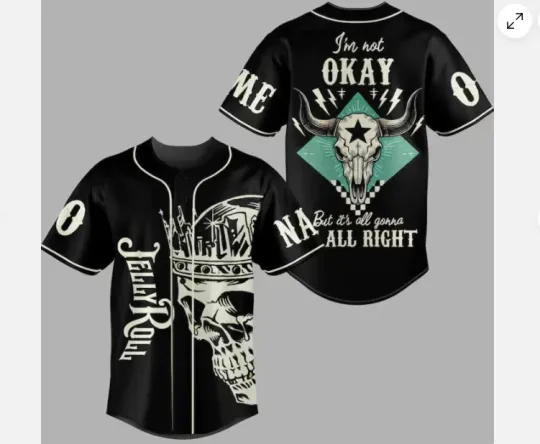 Discover Jelly Roll Baseball, Personalized Jelly Roll baseball jersey, new 3d gift