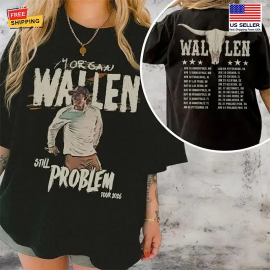 Discover Wallen Western Tour 2026 T-shirt, Still The Problem Country Music Tour Fan Tee