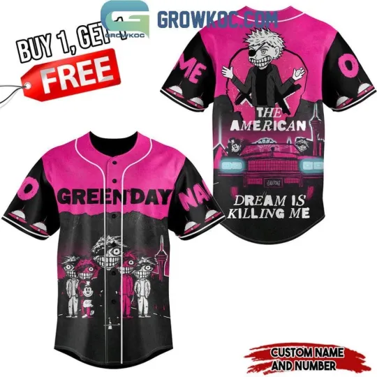 Green Day Dreams Baseball Jersey -3D for fan, HOT gift 3d, Jersey hot