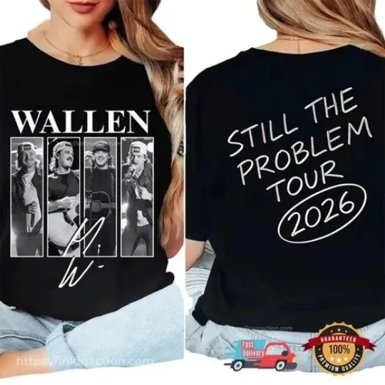 Discover Wallen Western Still the Problem Tour 2026 T-shirt, Country Music Concert Tee