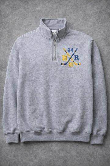 Embroidered Team Hollanov Quarter Zip Sweatshirt,Hollander Rozanov Hockey Romance,Unisex LGBT Hockey Fan Gift,Heated Movie Shirt