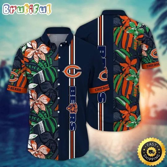 Discover Chicago Football Team Bears Hawaiian Shirt, Gift For Fans