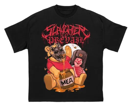 Slaughter to Prevail Winnie the Pooh Band T-Shirt Men Women