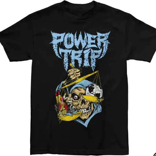 Discover Power Trip Band T-Shirt Unisex Black