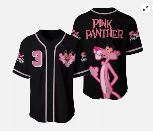 Pink Panther Baseball , Disney baseball jersey, new 3d gif