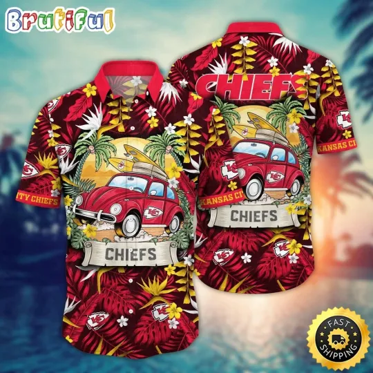 Discover Kansas City Football Team Chiefs Hawaiian Shirt, Gift For Fans