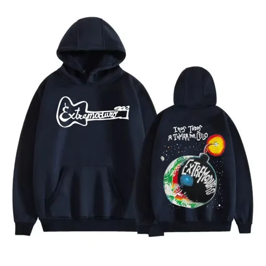 Discover Rock Band Extremoduro Tour 2026 Double Sided Hoodies