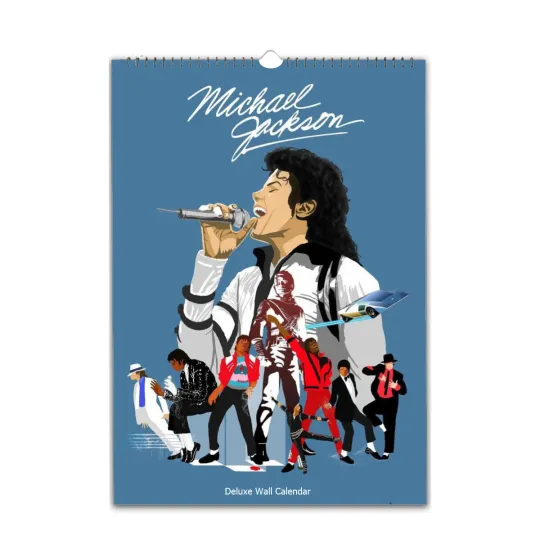 Michael Jackson Full Photo 2026/27 Vertical Wall Calendar with Start Month