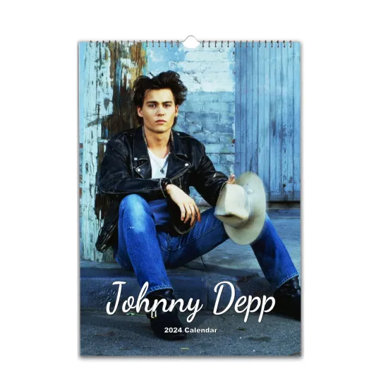 Johnny Depp Full Photo Vertical Wall Calendar 2026/27, Choose Start Month