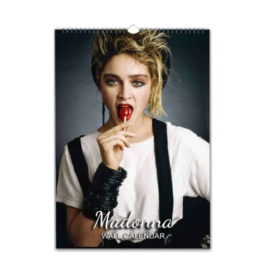 Discover 1980s Madonna Full Photo Vertical Wall Calendar 2026/27 with Start Month