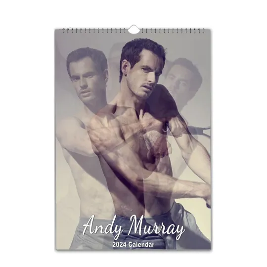 Discover Andy Murray Full Photo Calendar 2026/27 Vertical Wall Calendar Choose Start
