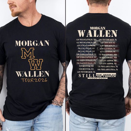 Discover Wallen Western Tour 2026 T-Shirt, Country Concert Tee