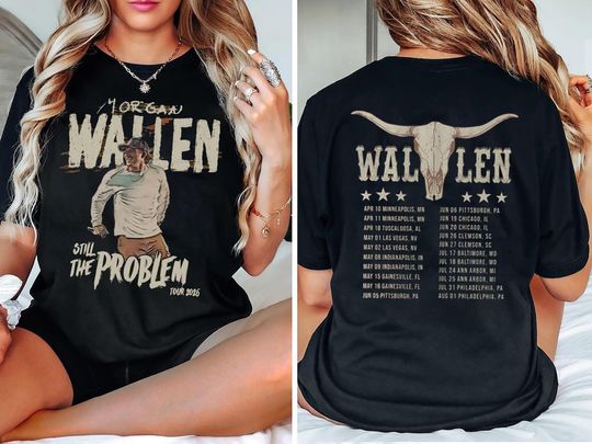 Discover Wallen Western Shirt, Wallen Western Still The Problem Tour 2026 Comfort Colors Shirt, Wallen Western Country Music Tee, Wallen Western Fan Gift